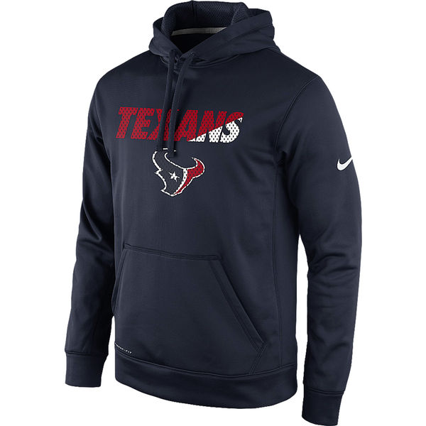 Men Houston Texans Nike Kick Off Staff Performance Pullover Hoodie Navy
